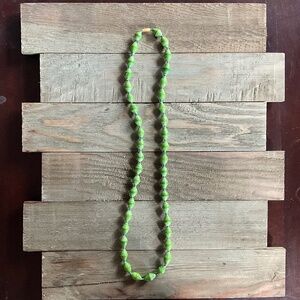 Pastel Green Paper Bead Necklace